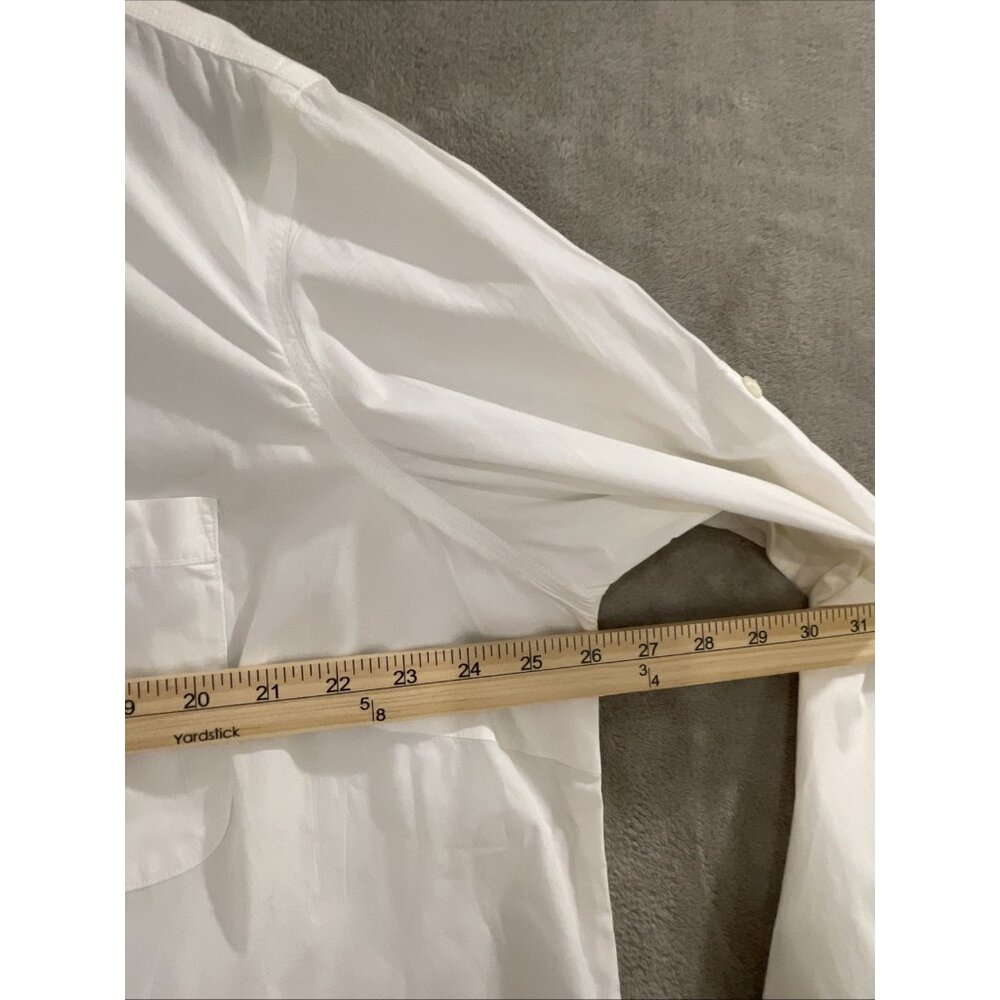 RLR Lauren Jeans Co Ralph Lauren   Button Up Conv. Long Sleeve Top Women  2X Wh - Picture 10 of 16